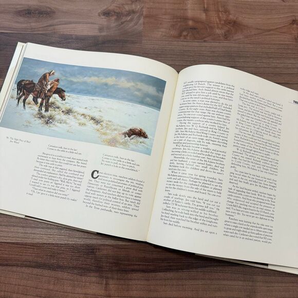 Vintage XIT American Cowboy Art Western Hardcover Coffee Table Caleb Pirtle - Picture 3 of 5